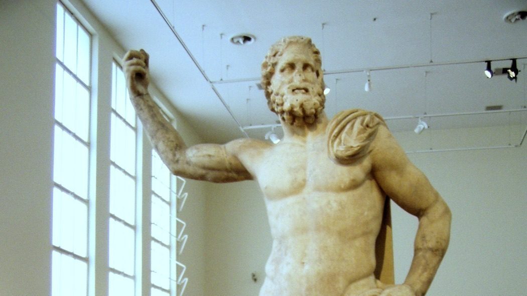 Marble statue of Poseidon from Melos, Hellenistic period, National Archaeological Museum of Athens, inventory number 235